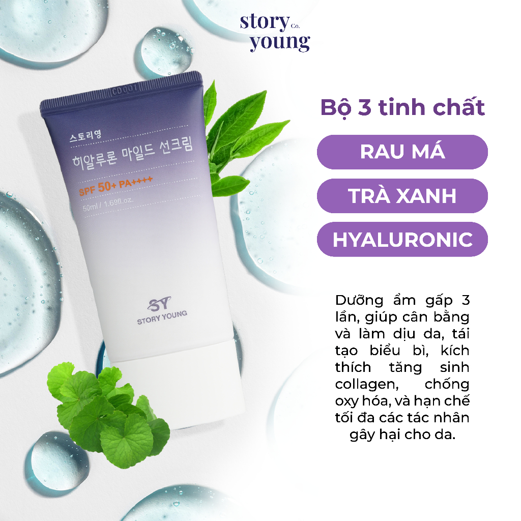Kem Chống Nắng lành tính Story Young 50ml
