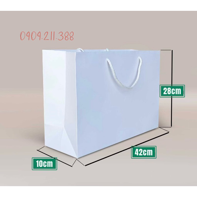 Túi giấy màu trắng