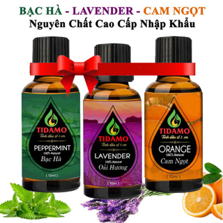  Combo 3 Tinh Dầu Nguyên Chất: Oải Hương + Sả Chanh + Quế  tùy chọn    Tinh Dầu Xông Phòng Nguyên Chất 10ml x 3 chai 