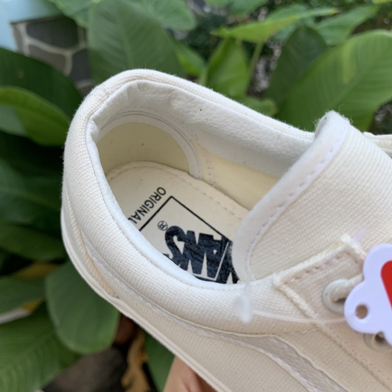 Giày⚡️Vans Old Skool Full trắng⚡️ R 1:1