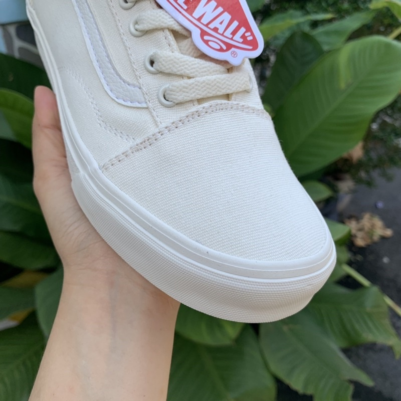 Giày⚡️Vans Old Skool Full trắng⚡️ R 1:1