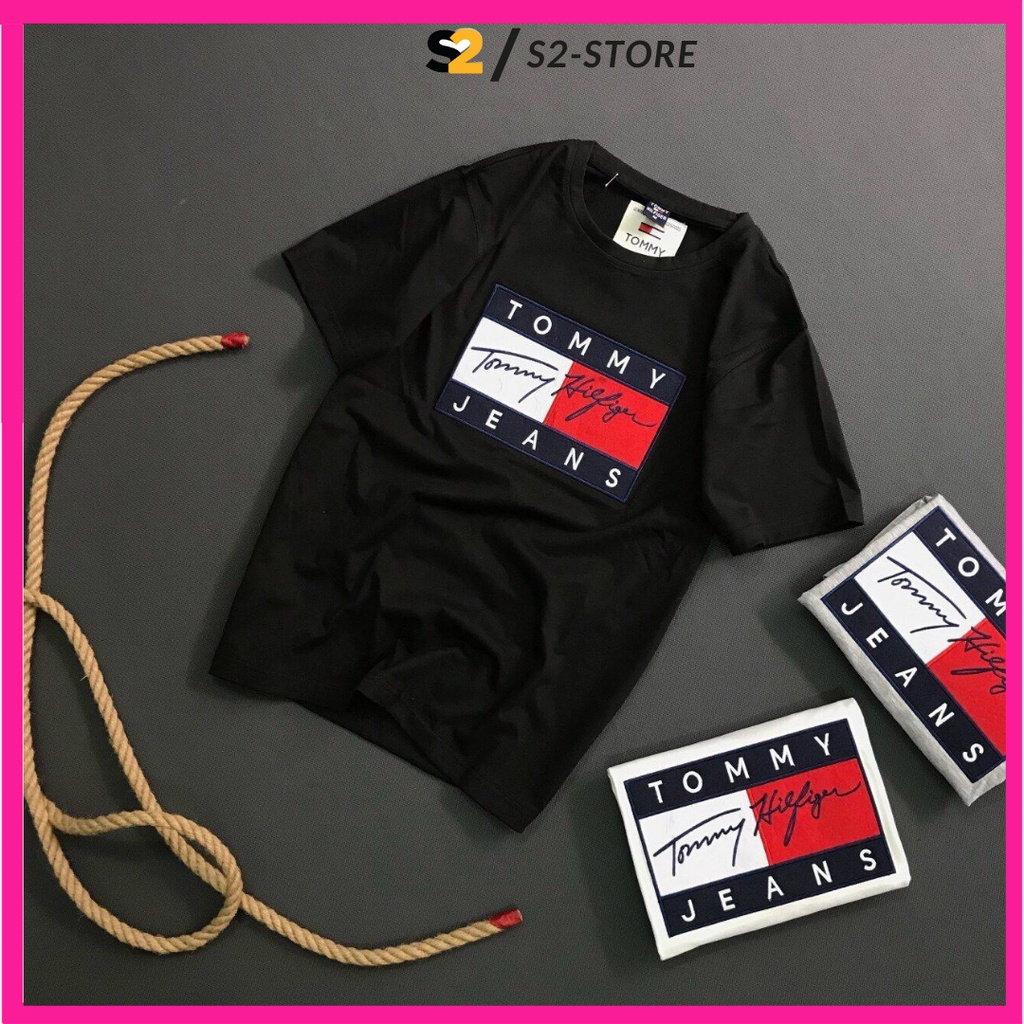 Áo Phông Nam Nữ TOMMY JEANS Phối Chữ Kí Trước Ngực - Áo Phông Cộc Tay Cực Chất Cotton Thoáng Mát Hottrend #Hot #2023