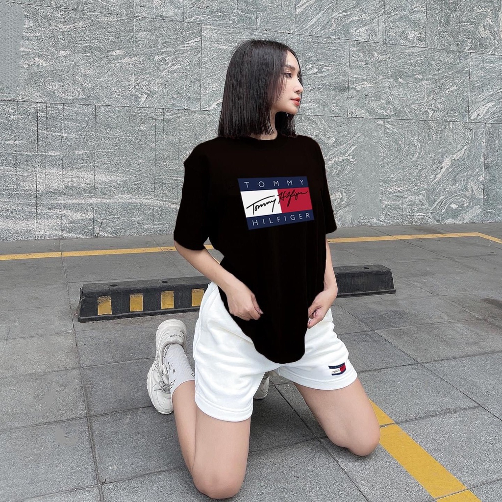 Áo Phông Nam Nữ TOMMY JEANS Phối Chữ Kí Trước Ngực - Áo Phông Cộc Tay Cực Chất Cotton Thoáng Mát Hottrend #Hot #2023