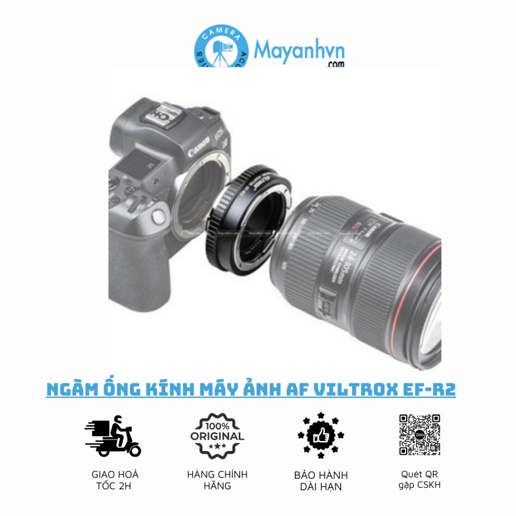 Ngàm Chuyển Cho Ống Kính Máy Ảnh AF Viltrox EF-R2