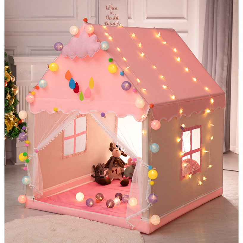 Lều công chúa hoàng tử hình ngôi nhà mã S2 và S5 phong cách hàn quốc cho bé yêu