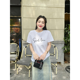 Áo phông thiết kế WEET LOVE trẻ trung hiện đại năng động DORRIS N