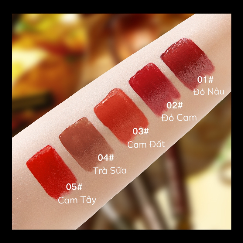 Set son môi lì vỏ nhám 5 cây chất kem bùn mềm mượt như nhung LOYATI SHOP
