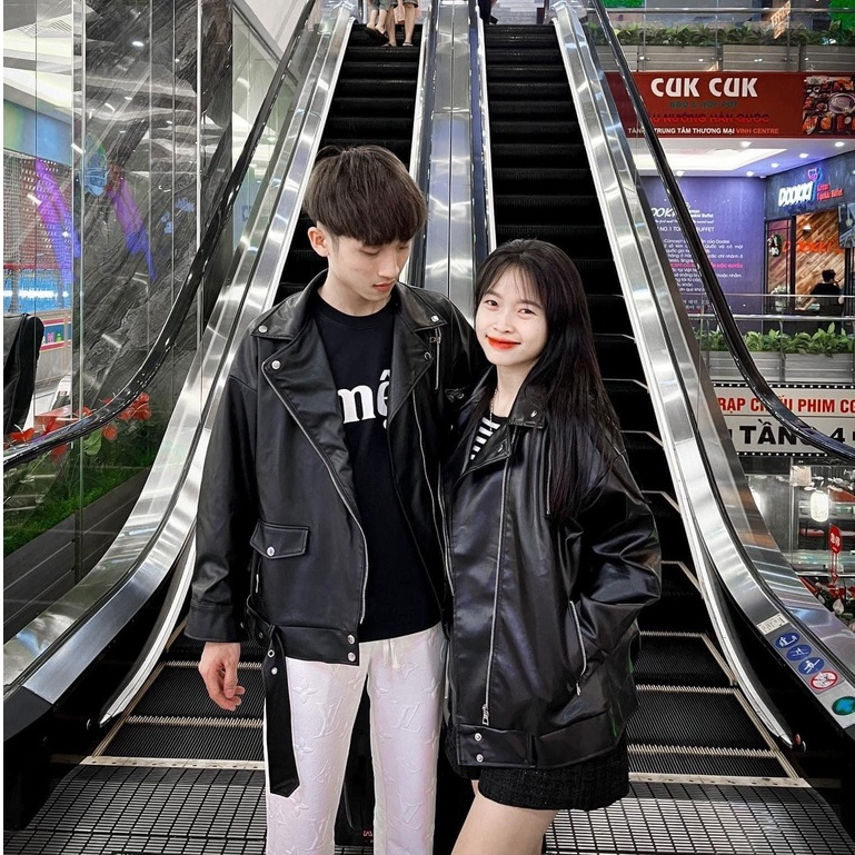 Áo khoác da dáng dài unisex chất liệu da PU cao cấp phong cách thời trang mới M6 | BigBuy360 - bigbuy360.vn