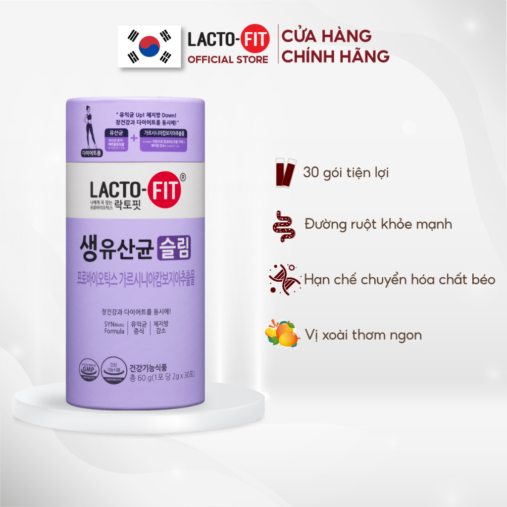 Men vi sinh dành cho người giảm cân, tập luyên Lactofit Hàn Quốc