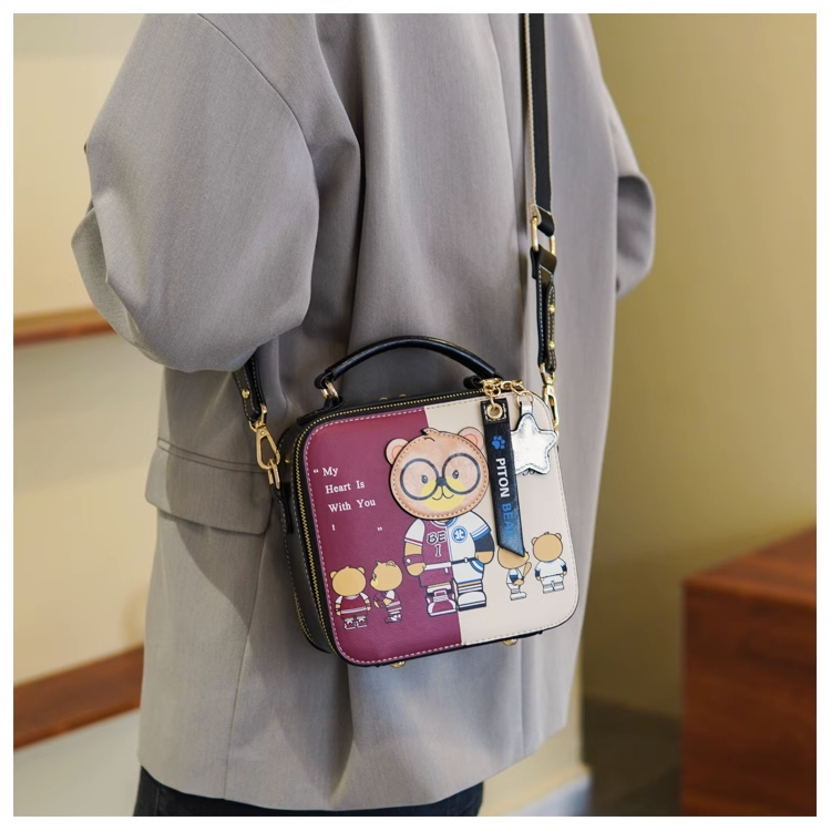 Túi Xách Nữ Đeo Chéo, Túi Xách Thời Trang Piton Bear S6995