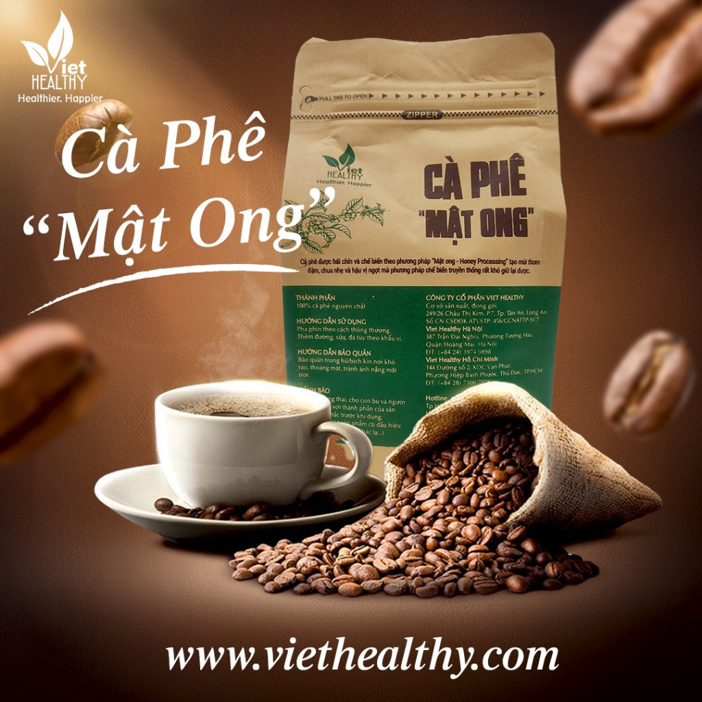 Cà Phê "Mật Ong" dùng để uống Viet Healthy 1kg