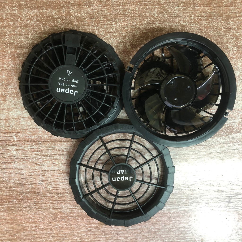 Đôi quạt áo điều hoà 12v, quạt 3 cánh