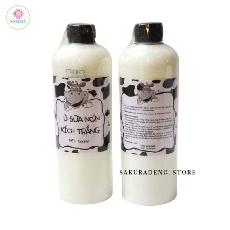 Ủ sữa non CON BÒ kích trắng da toàn thân 500ml