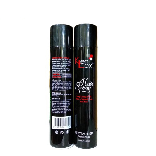 Keo xịt tạo kiểu tóc kenlox 400ml