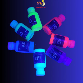 Bộ 8 màu sơn phản quang tô tượng gốc acrylic loại 30ml chuyên nghiệp UV HUNGACOLOR HCPQ01-B8