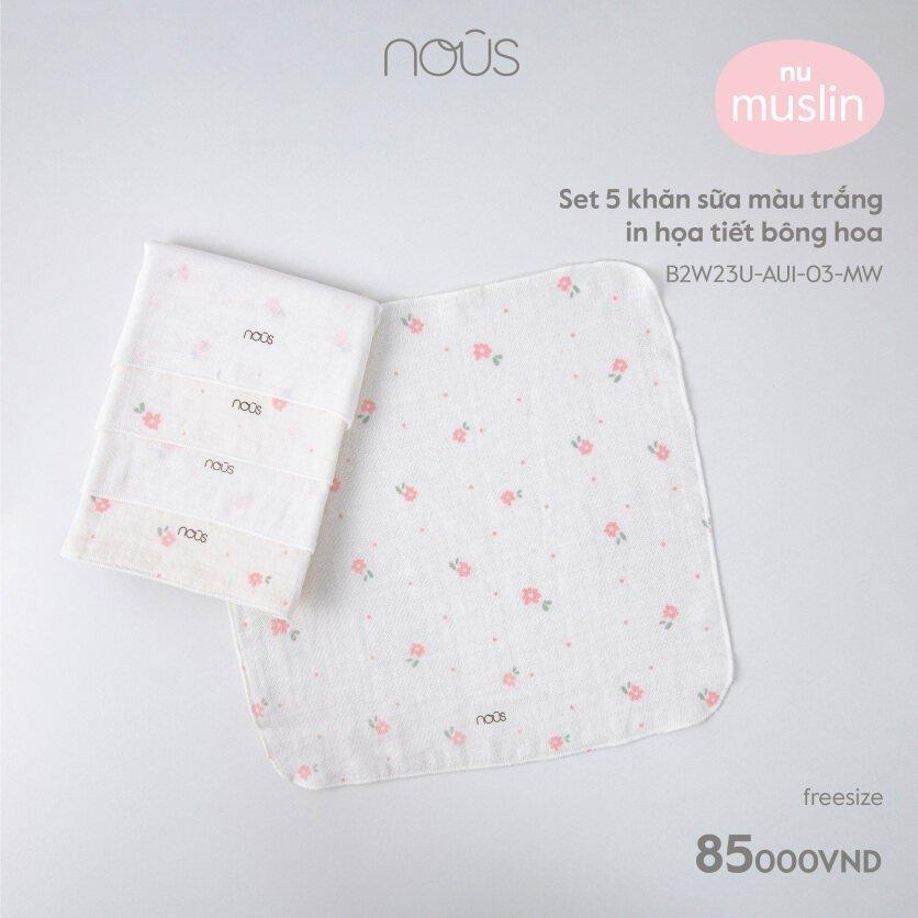 Set 5 Khăn đa năng nu muslin siêu mềm mại cho bé