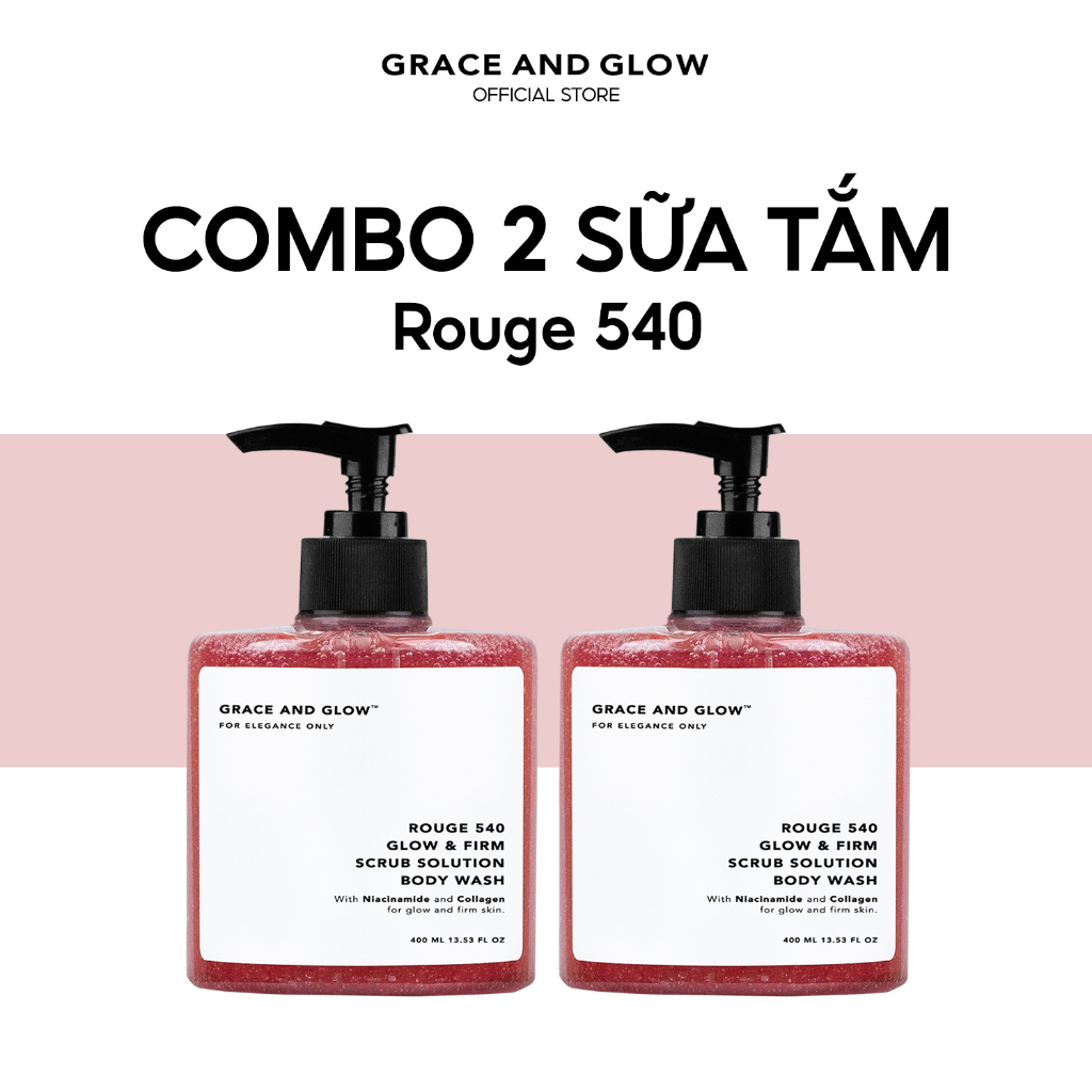 2 IN 1 Combo sữa tắm nước hoa Grace and Glow 400ml + 400ml