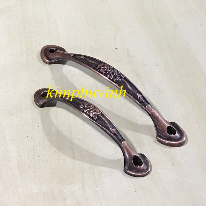 02 CÁI - TAY NẮM TỦ HOA VĂN - TAY NẮM CỬA HOA VĂN - TAY NẮM TỦ GỖ