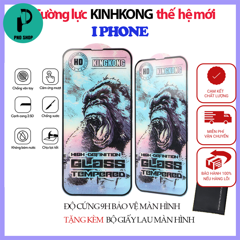 Kính cường lực iphone 6 7 8 Plus X Xr XsM 11 12 13 14 15 ProMax Full Màn PND PhoneCase
