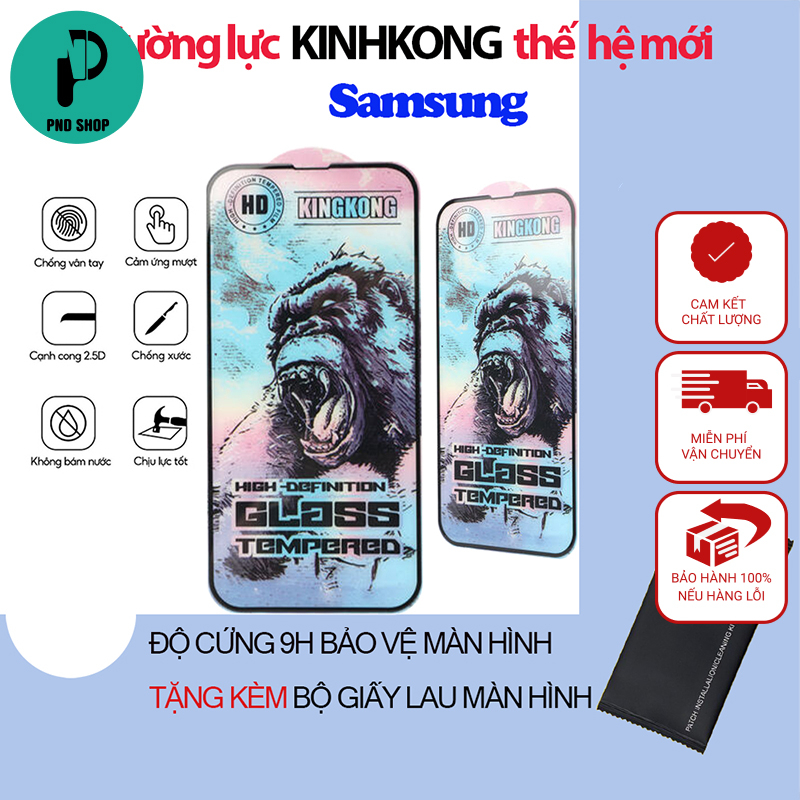 Kính cường lực Samsung A02, A02s, A03, A03s, A03 core Kingkong full màn Miếng dán bảo vệ PND Phonecase