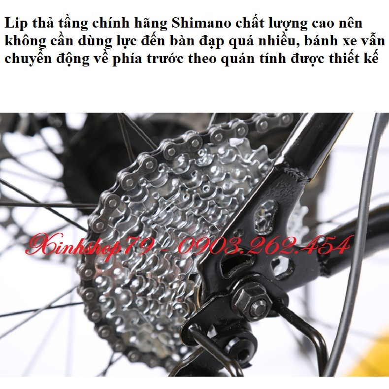 Xe đạp bánh béo 7 tốc độ chính hãng MAQISI, khung thép kết hợp cacbon, bánh to 4inch độ bám tốt - Bảo hành 24 tháng