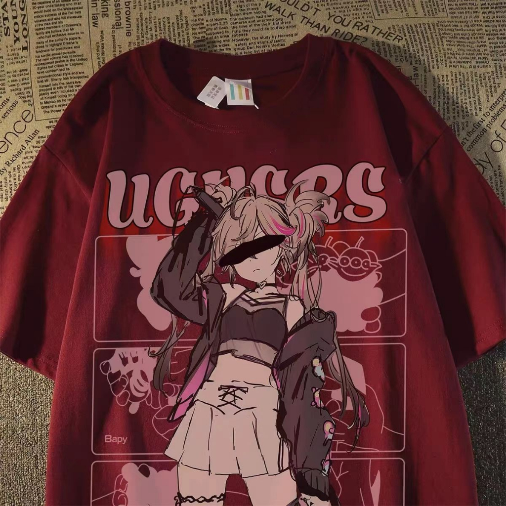 Áo thun tay lỡ unisex nam nữ phông form rộng teen cổ tròn oversize cotton giá rẻ basic đen trắng UGHCRS