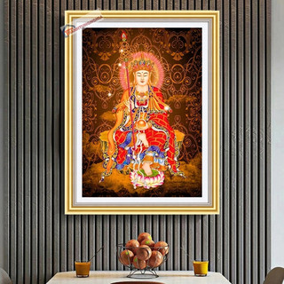 Tranh đính đá, tranh thêu chữ thập phật địa tạng vương bồ tát LV605 LV3564 DD9735 DV6516 DF2922