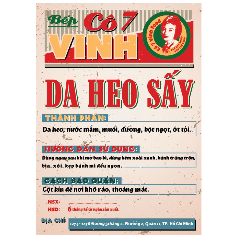 500gr da heo mắm tỏi