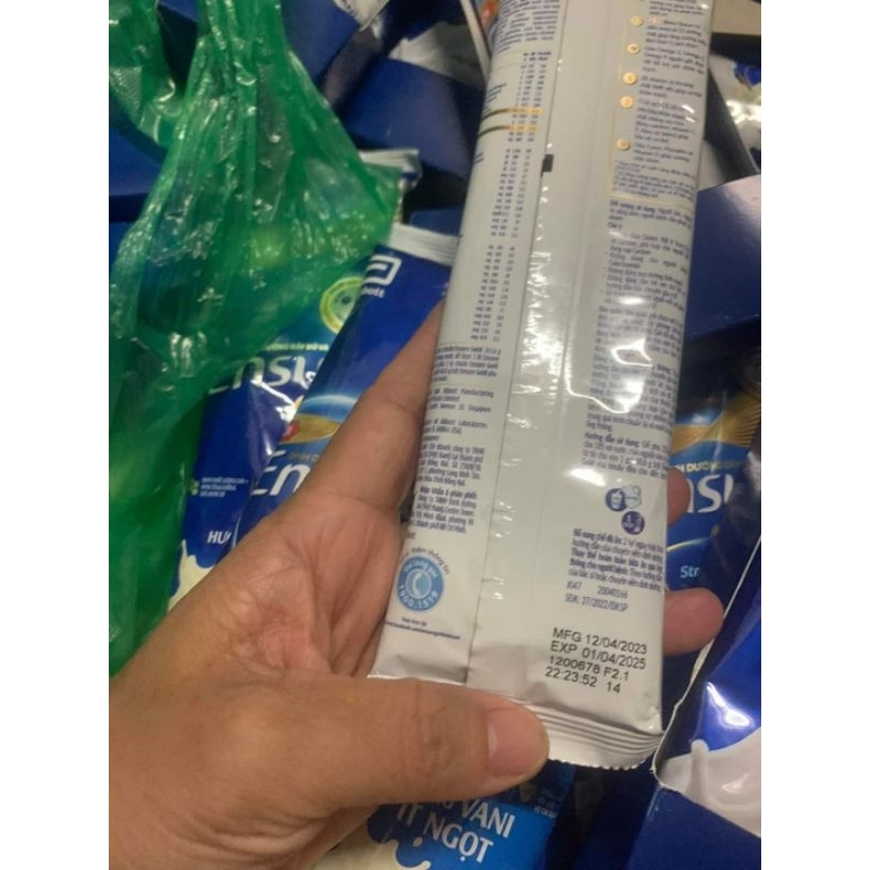 Sữa Ensure gói 60.6g mẫu mới vị vani date 04/2025