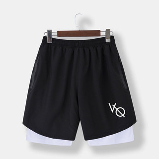 Quần Đùi Short Thể Thao Ngắn 2 Lớp Tập Gym Nam Chạy Bộ, Bơi Lội