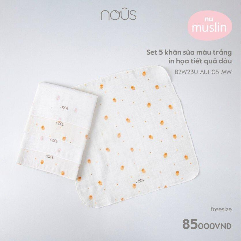 Set 5 Khăn đa năng nu muslin siêu mềm mại cho bé