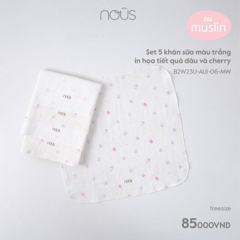 Set 5 Khăn đa năng nu muslin siêu mềm mại cho bé