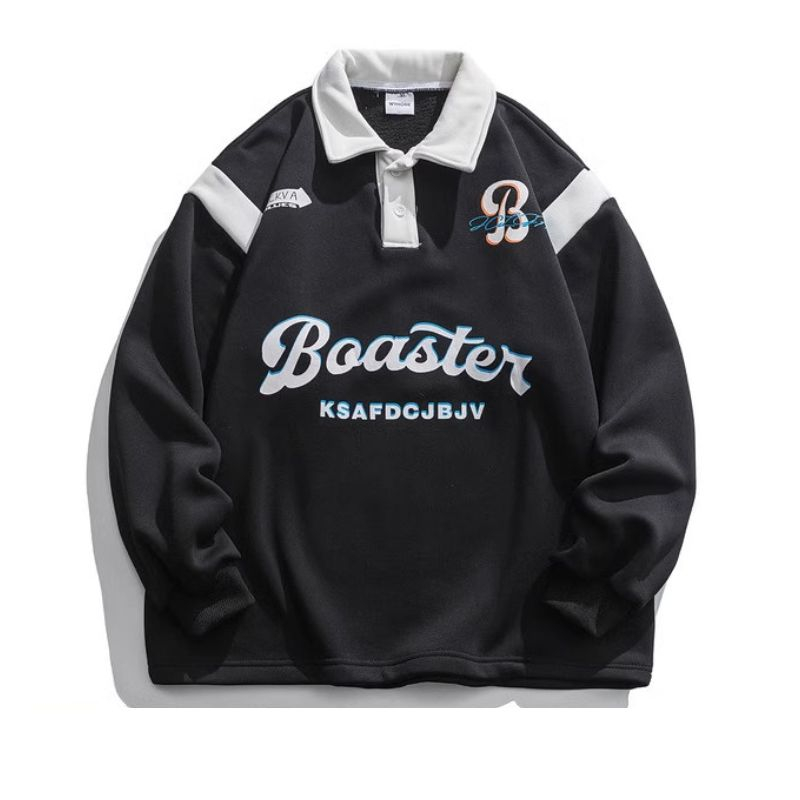 Set Bộ Đồ Áo Nỉ Nam Polo Dài Tay In Chữ Boaster Kèm Quần Jogger Bo Gấu Thời Trang Zenkonu TOP 280 + QUAN 069