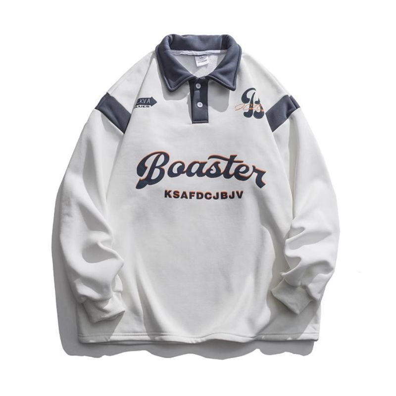 Set Bộ Đồ Áo Nỉ Nam Polo Dài Tay In Chữ Boaster Kèm Quần Jogger Bo Gấu Thời Trang Zenkonu TOP 280 + QUAN 069