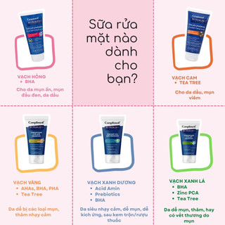 Sữa Rửa Mặt Gel Compliment No Problem cho da dầu mụn 200ml