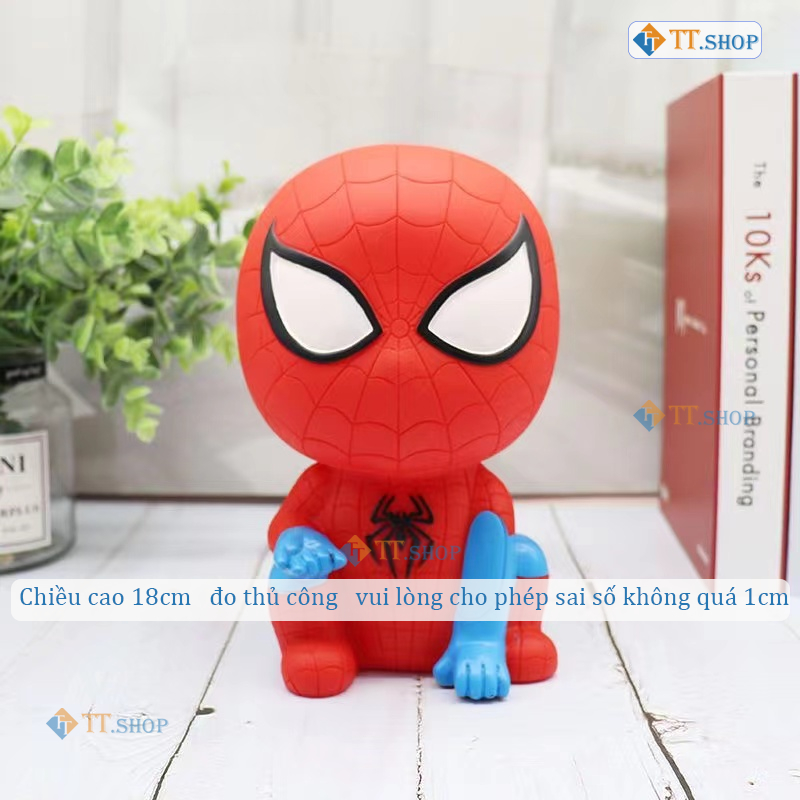 Tượng thạch cao 16~22cm, , đồ chơi cho trẻ Spider Man Stitch Hello Kitty  Doraemon  Aisha TẶNG 12 màu 2 cọ