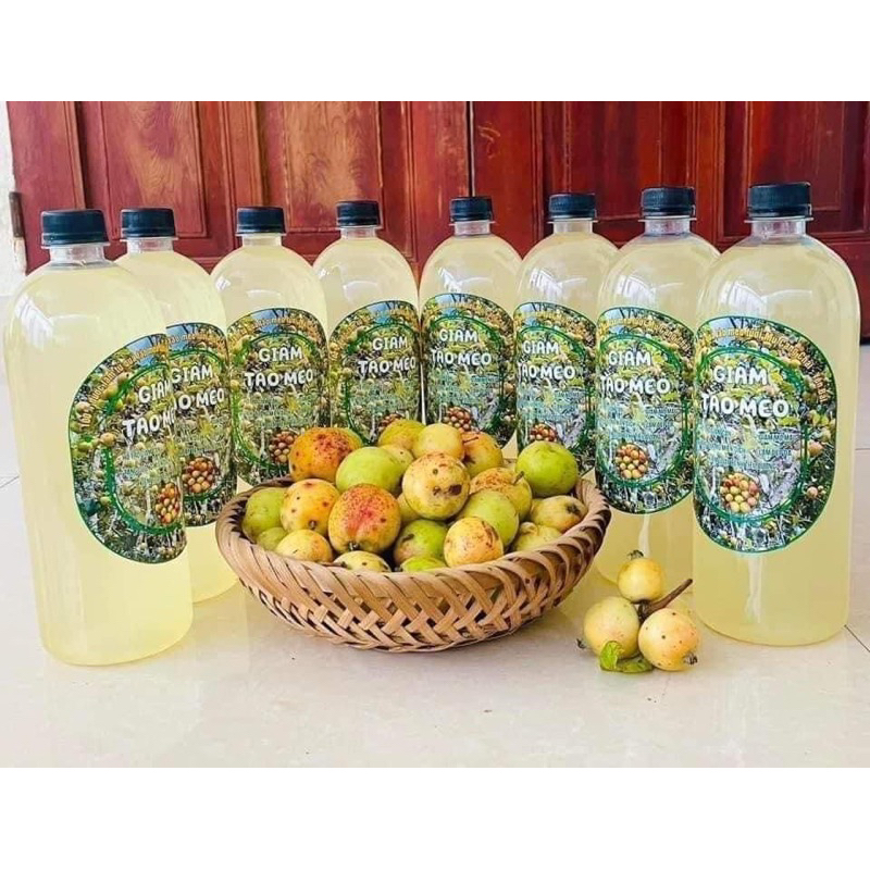 Giấm Táo Mèo 1lit. giảm kg hiệu quả. loại nguyên chất không pha