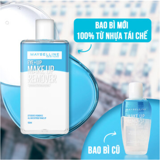 Nước Tẩy Trang Mắt Môi Maybelline Make Up Remover Eye & Lip