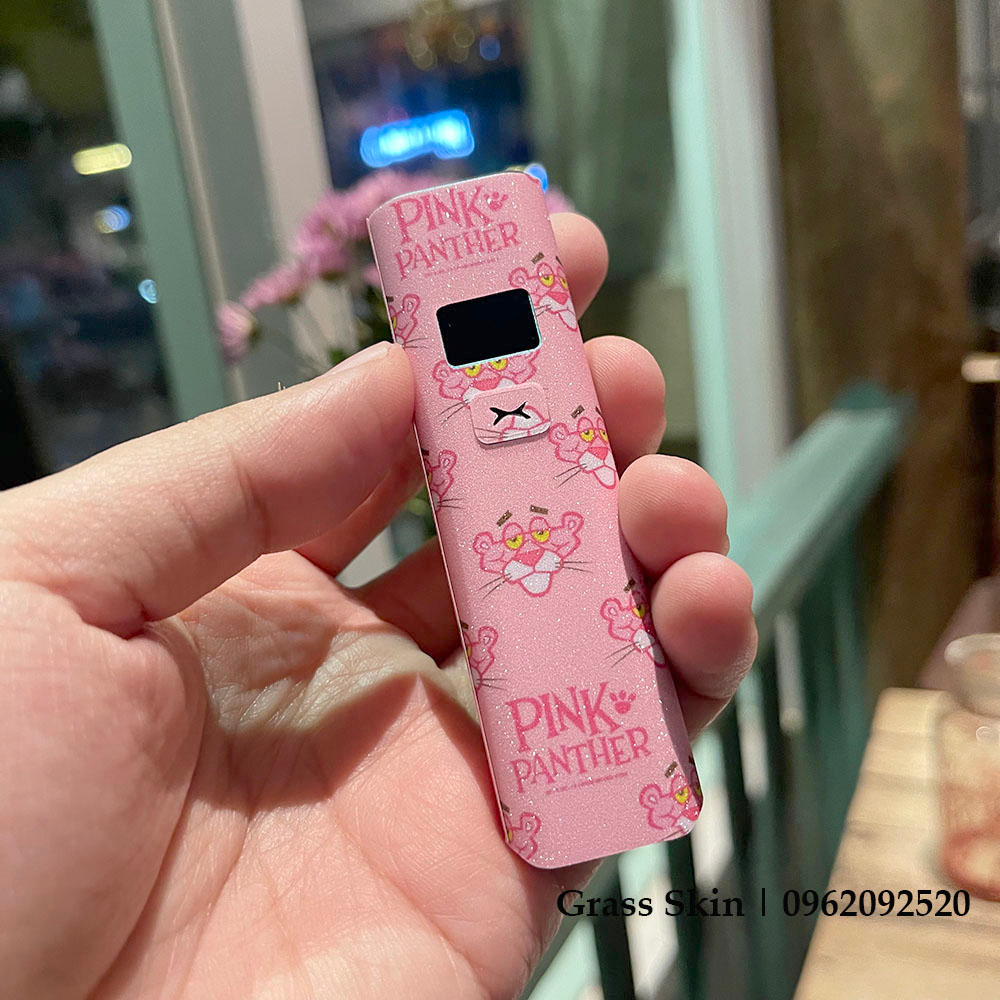 Miếng dán grass skin in hình  Báo hồng dành cho xlim V1 / Xlim V2 / xlim SE / favostix / xtal pro / feelin