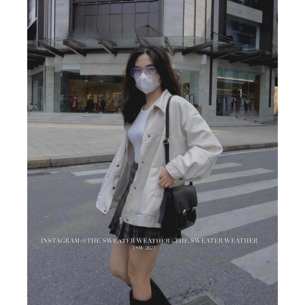 Áo Khoác Da Lộn Quảng Châu, Form Rộng Nữ Ulzzang, Hàng Loại 1, Full 4 Màu | BigBuy360 - bigbuy360.vn