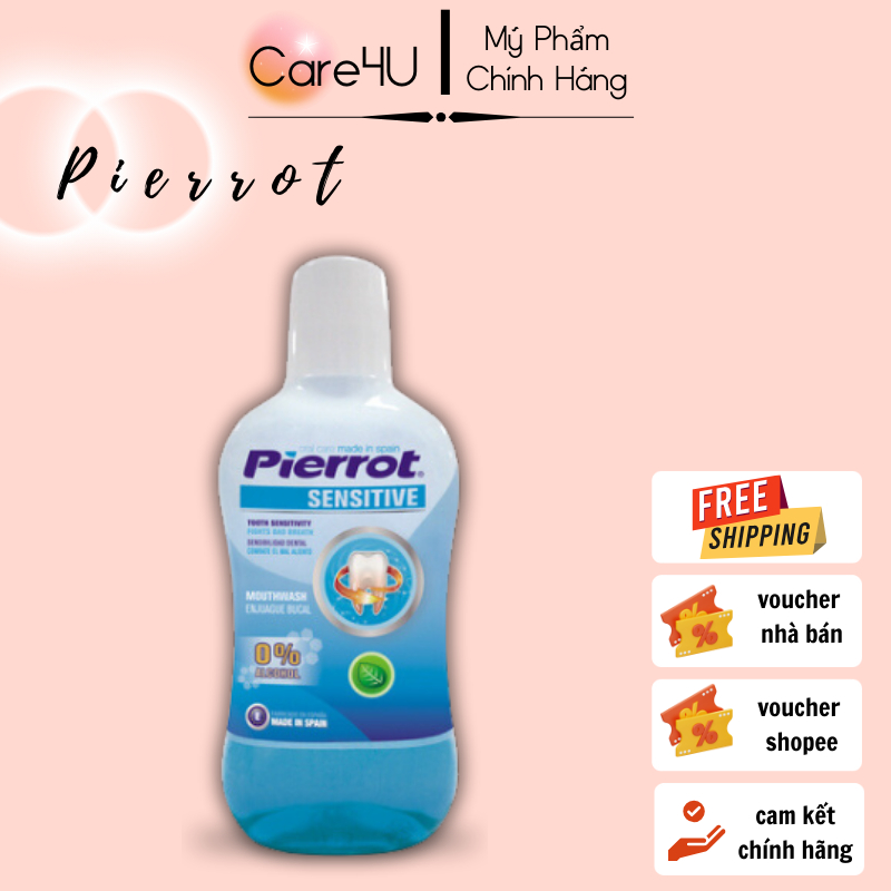 [Mua 2 tặng 1] Nước súc miệng cho răng nhạy cảm Pierrot 500ML