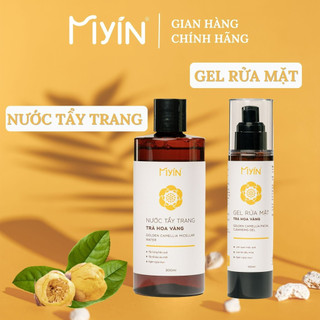 Combo làm sạch sâu MYIN Nước tẩy trang 300ml + Gel rửa mặt 100ml