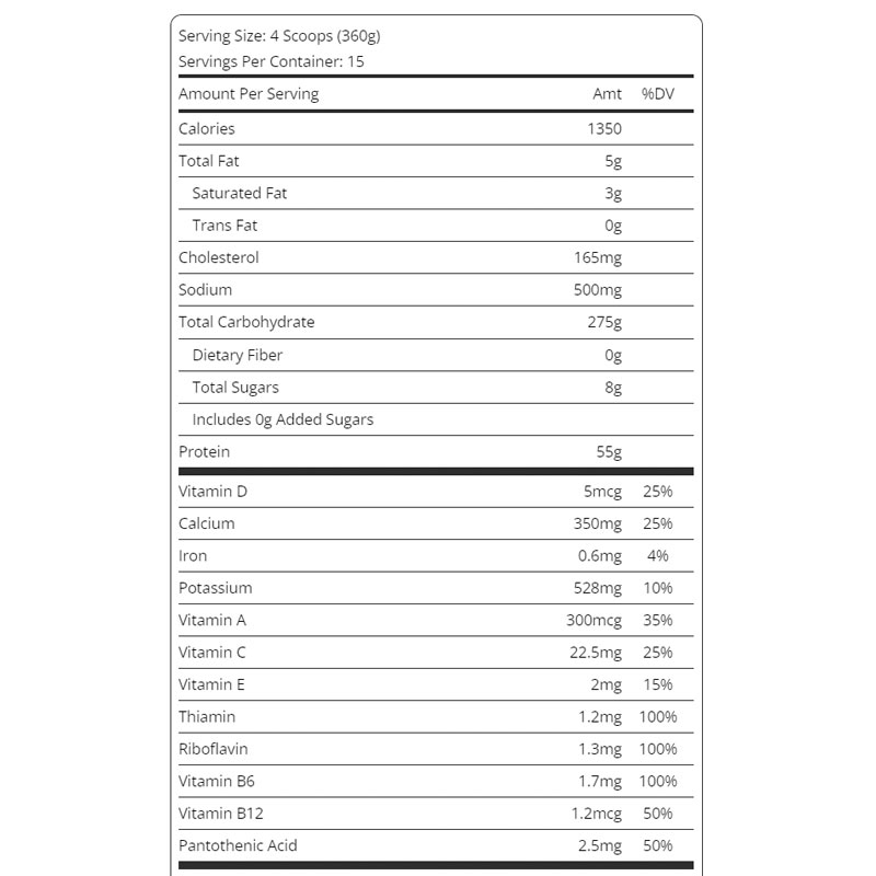 Sữa Tăng Cân Nhanh, Tăng Cơ Cao Cấp - RAZE MASS GAINER 12LBS 5.4KG - Chính Hãng 100%