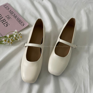 Gày búp bê Pongshoes mũi vuông- FULL BOX- Mã 1616