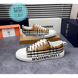 Giày thể thao kẻ sọc cổ điển Burberry BBR cao cấp, Giày Hot trend cao cấp, dễ phối đồ