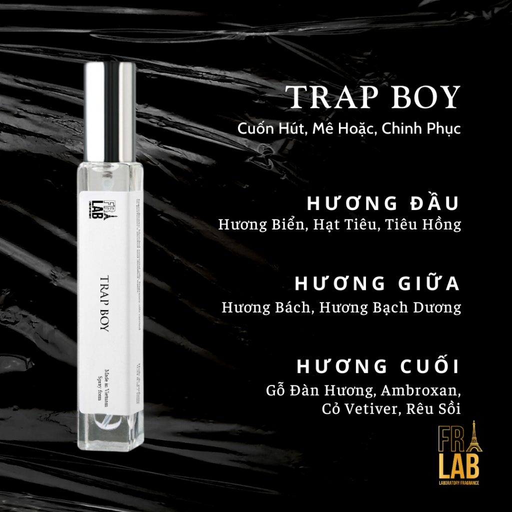 Nước Hoa Nam Fralab Mùi Hương Nam Tính, Sang Trọng, Mạnh Mẽ, Cuốn Hút, Thiết Kế Phong Cách Mới, Chai Xịt 10ml