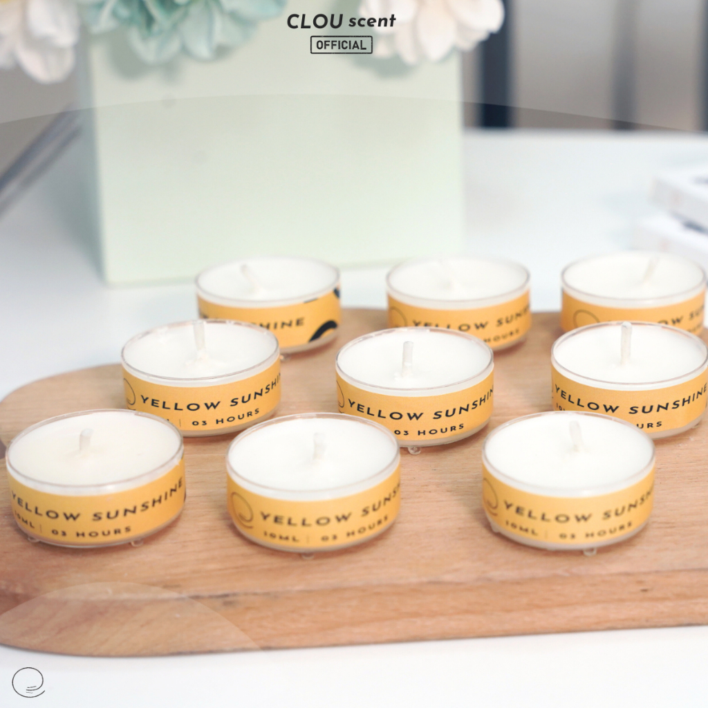 Nến Thơm Cao Cấp Yellow Sunshine - CLOU scent - Size 10ml - Quà Tặng, Trang Trí, Thơm Phòng, Sáp Thơm