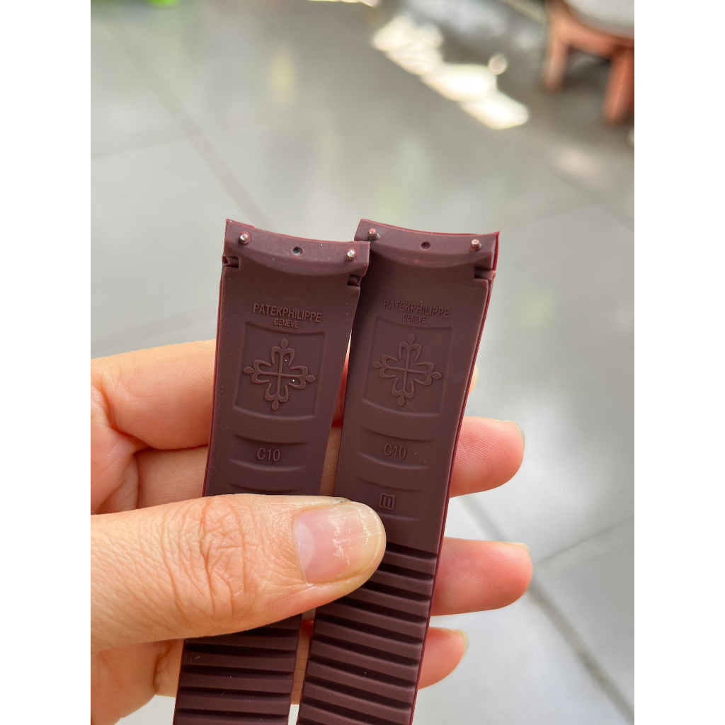 Dây silicon thay thế dành cho đồng hồ patek nam đầu cong 22mm