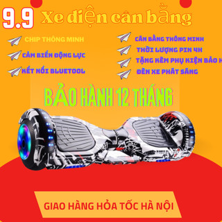 Xe điện cân bằng,xe 2 bánh tự thăng bằng khung thép kết nối bluetooth bánh xe phát sáng
