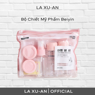 Bộ Chiết Mỹ Phẩm Du Lịch Nhỏ Gọn, 5 Món BEIYIN, Chất Liệu Nhựa Cao Cấp Hàn Quốc